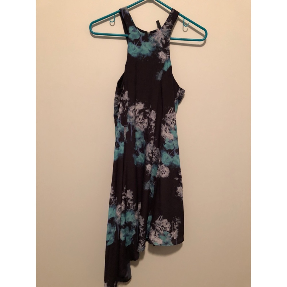 Asymmetrical Floral Dress